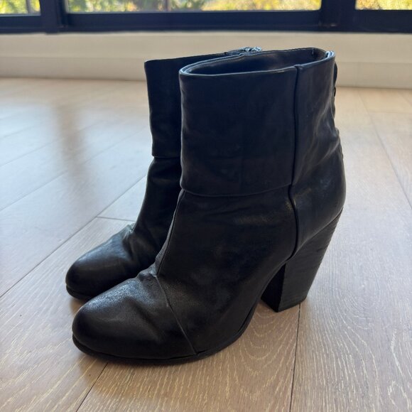 rag & bone Newbury Black Ankle Boots - Picture 3 of 6